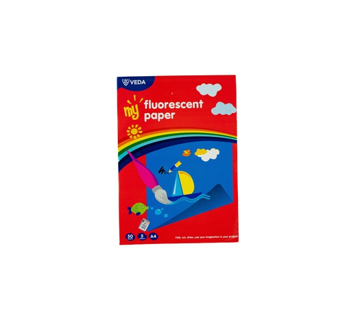 VEDA PAD FLUORSCENT PAPER BCR-FP2 80GSM A2 100SHT