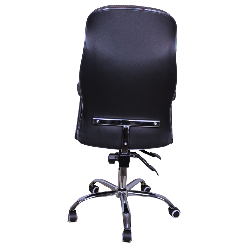 Thumbnail for Executive Leather Office Chair ~ High Back, Padded Armrests