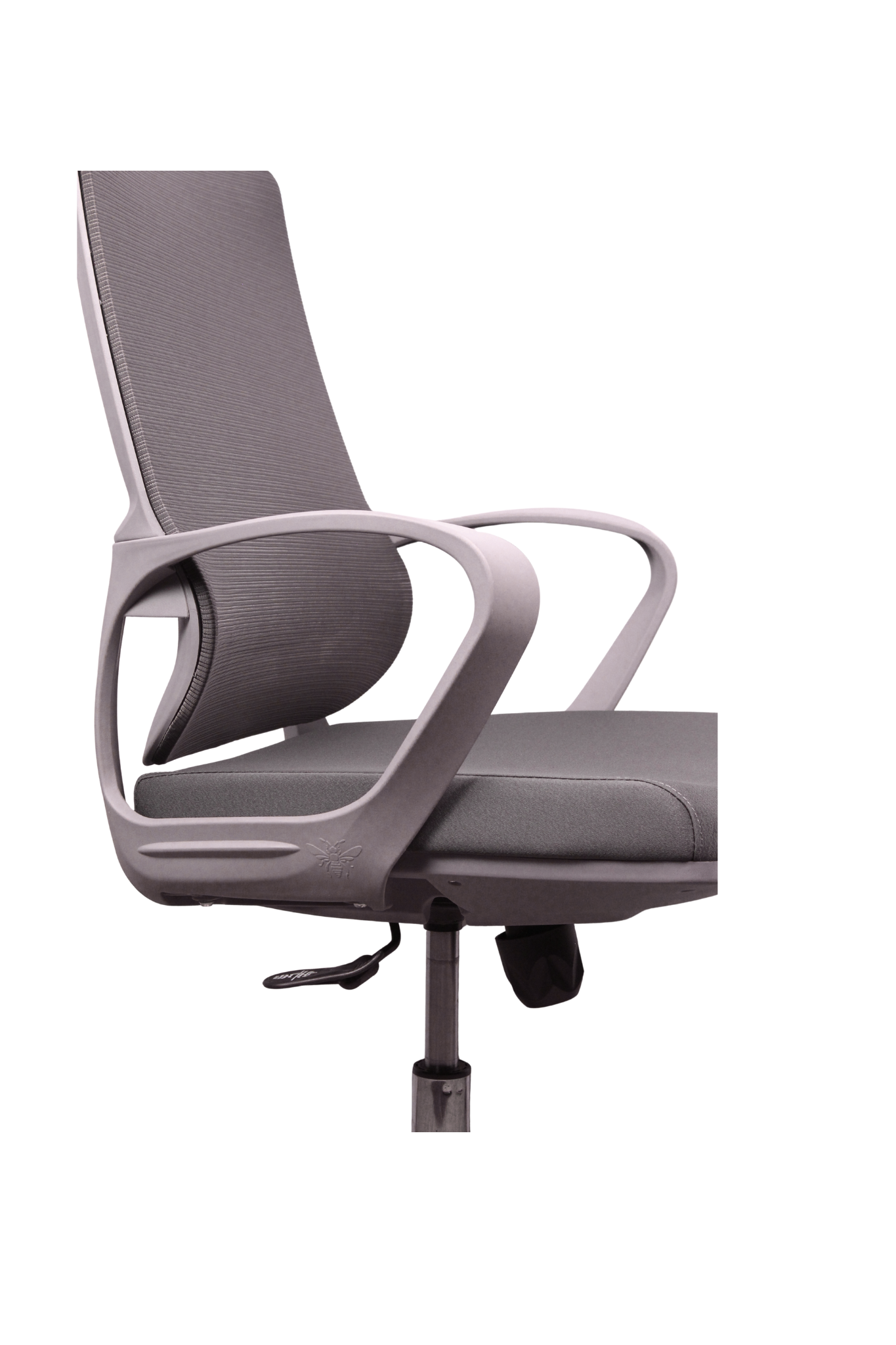 Thumbnail for Grey Ergonomic Mesh Office Chair ~ Mid Back, Lumbar Support