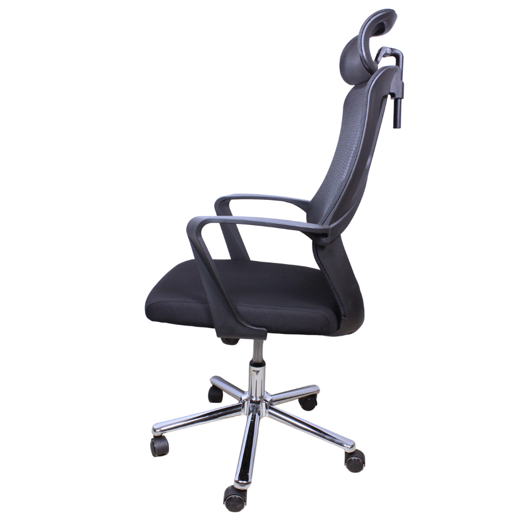 Thumbnail for High Back Mesh Office Chair ~ Headrest, Lumbar Support