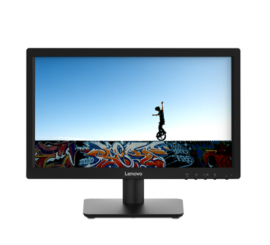 Lenovo D19-10 18.5" HD Monitor, Black Color - 61E0KCT6UK
