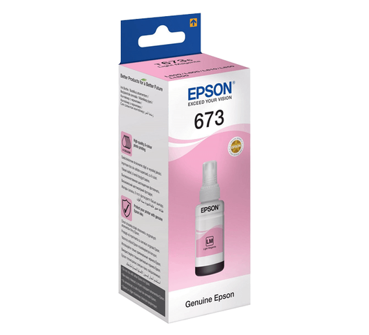 Ink Cart Epson T6736 Light Magenta for L800, L805, L810, L850, L1800-70ml - C13T673698