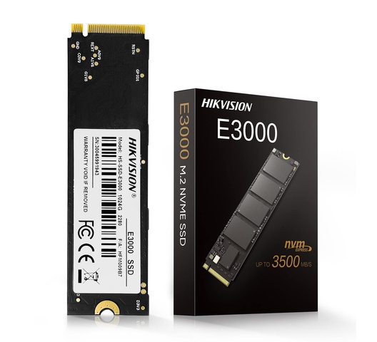 Hikvision E3000 Internal SSD M.2 PCIe Gen 3*4 NVMe 2280, 1TB - HS-SSD-E3000-1024G
