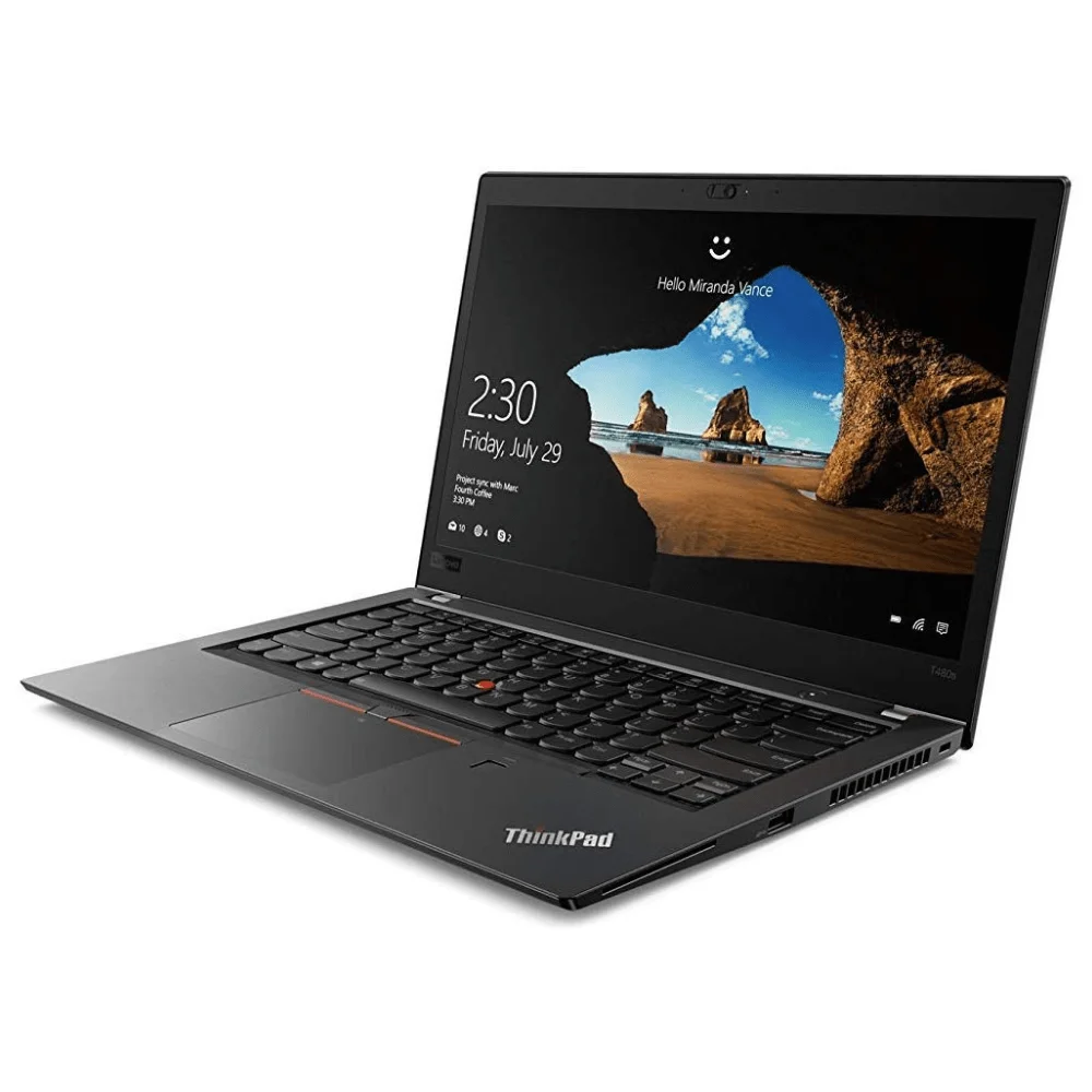 Lenovo ThinkPad T480s Laptop (14″) Intel® Core™ i7-8350U 8 GB DDR4-SDRAM 256 GB SSD